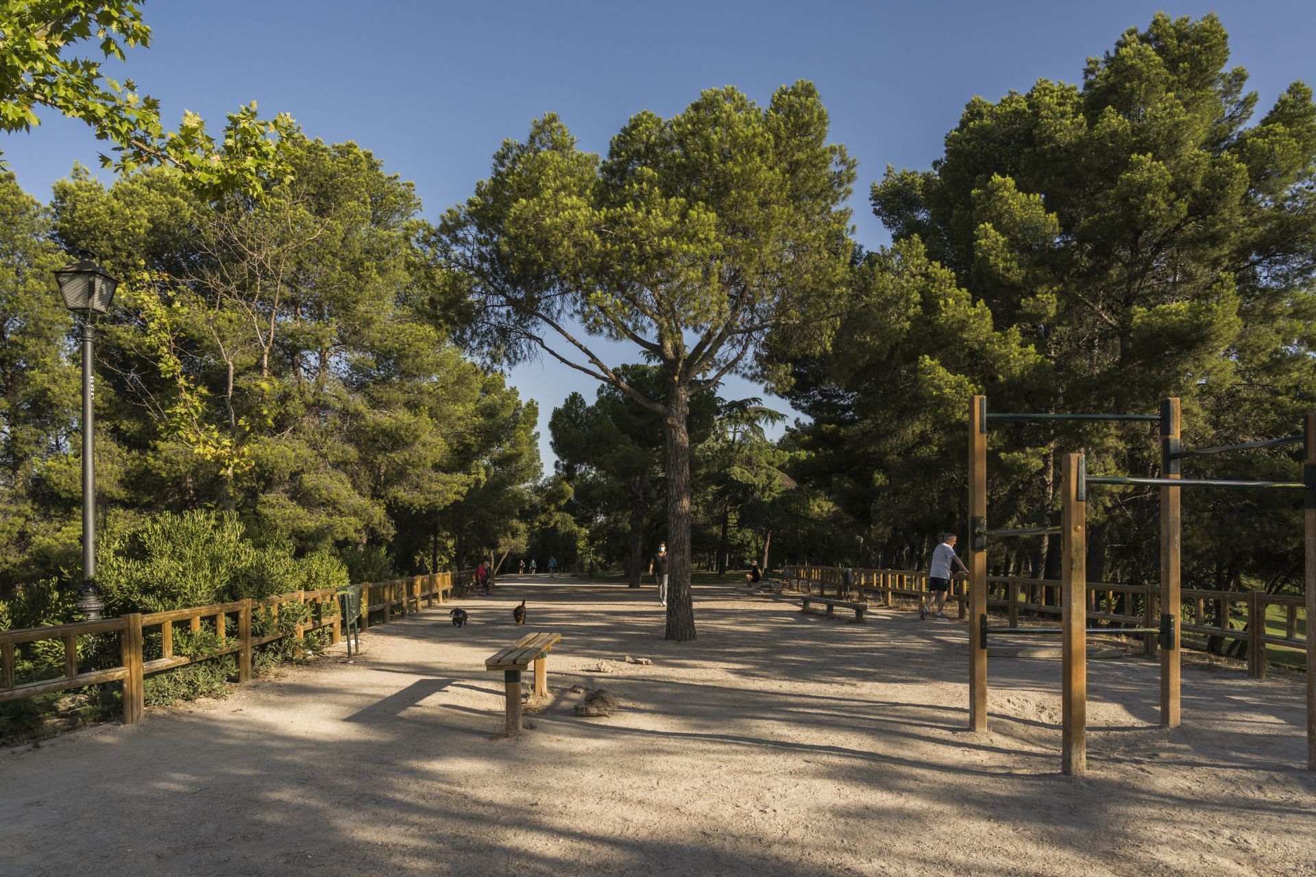 Parque en Usera Madrid, zona verde del barrio